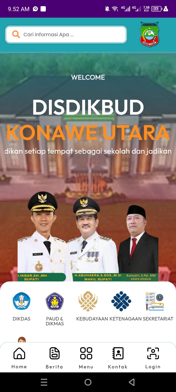 Aplikasi DISDIKBUD KONUT